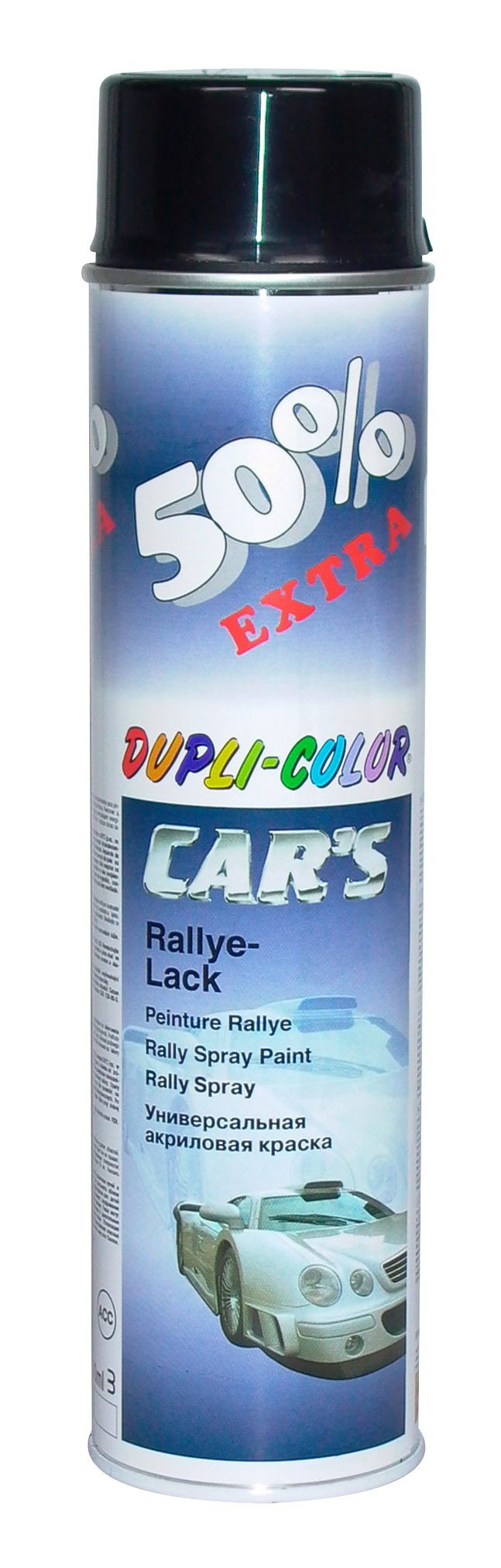 Spray Vopsea Negru Lucios, Duplicolor Cars, 600ml
